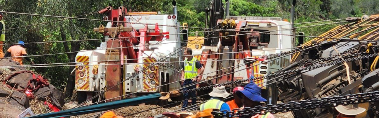 Van Wettens Clears Railway Line Following Major Train Collision